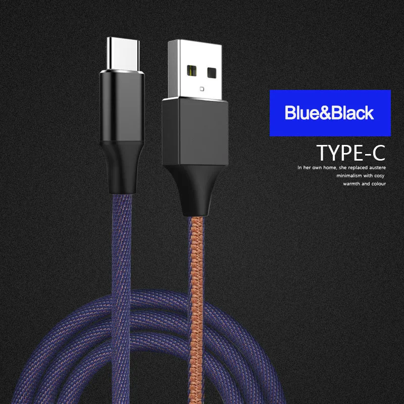 1,2 м usb type C кабель USB-C 2.4A Быстрая зарядка type C кабель синхронизации данных для samsung S8 S9 S10 Xiaomi mi9 note 7 8 9