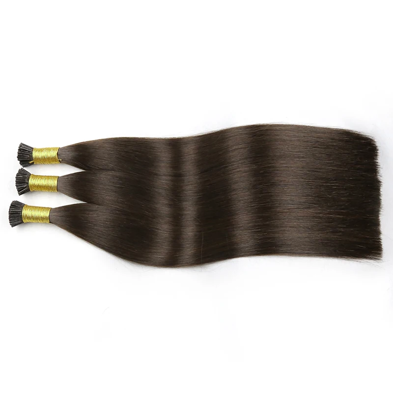 Russian Virgin Hair 18-24 Inch 1g/strand Real Pre Bonded Fusion I Tip Human Hair Extensions Natural Italian Keratin Capsule