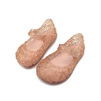 

Mini Melissa Girls Jelly Sandals Shoes Girls Princess Sandals Girl Non-slip Kids Beach Shoes Baby Toddler Girl Shoes Size 6-11