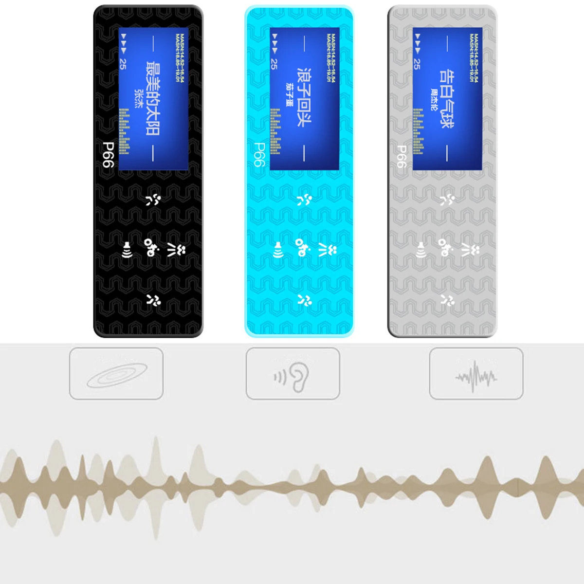 SOONHUA мини mp3-плеер, портативный mp3-плеер с экраном 1,1 дюйма, музыкальный плеер 8 ГБ с зарядным кабелем и наушником