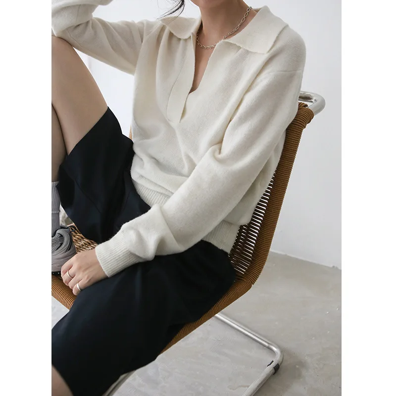 2020 Autumn Korean-Style Popular Sweater Polo