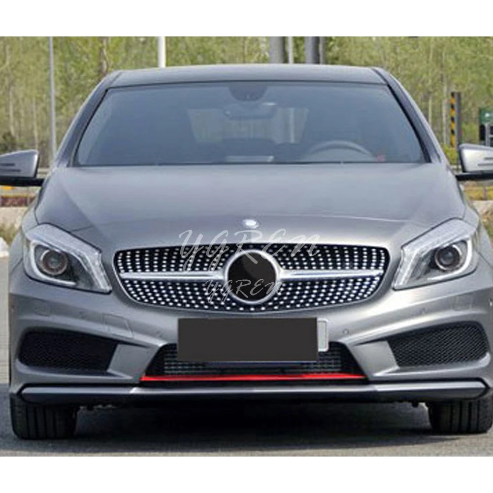 Подходит для Mercedes Benz CLA-Class W117 2013- передняя решетка Алмазный серебристый черный