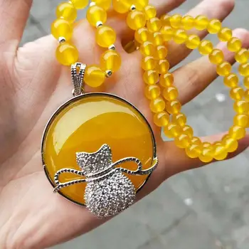 

925 Silver Natural Ice Yellow Green Jade Pendant Women Send Friends To Bring Their Own