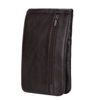 

JHD-MISFITS Leather Men's Pockets Mobile Phone Bag Wear Belt Bag Outdoor Mountaineering Bag