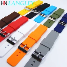 Pulseira de relógio de liberação rápida para huawei relógio inteligente pulseira de borracha de silicone para samsung active watch 14 \ 16 \ 18 \ 20 \ 22 \ 24mm pulseira de pulso