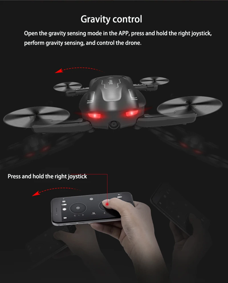 SYMA Z1 Карманный складной Квадрокоптер фиксированная высота оптического потока позиционирования воздушный пульт дистанционного управления Дрон