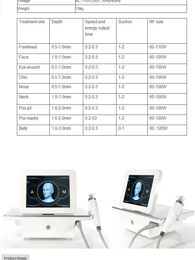 latest RF portable fractional RF / micro-needle fractional RF machine repair scar repair stretch marks beauty salon