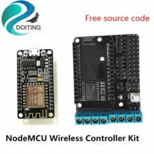 NodeMCU беспроводной контроллер комплект для RC робот автомобиль часть NodeMCU макетная плата+ мотор драйвер плата DIY для Arduino