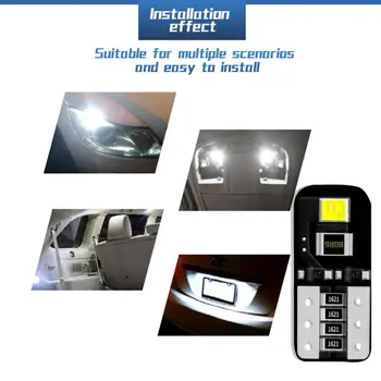 

1PCS LED light 2835 T10 led Bulbs Canbus For Car Parking Position Lights Interior Map Dome Lights 12V White