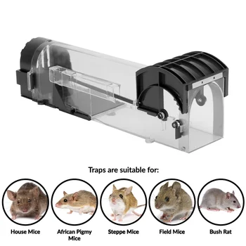 

Automatic Lock Mousetrap Humane Mouse Trap No Kill Rodent Catch Cage Pet & Child Safe Pukkr Critter Catcher