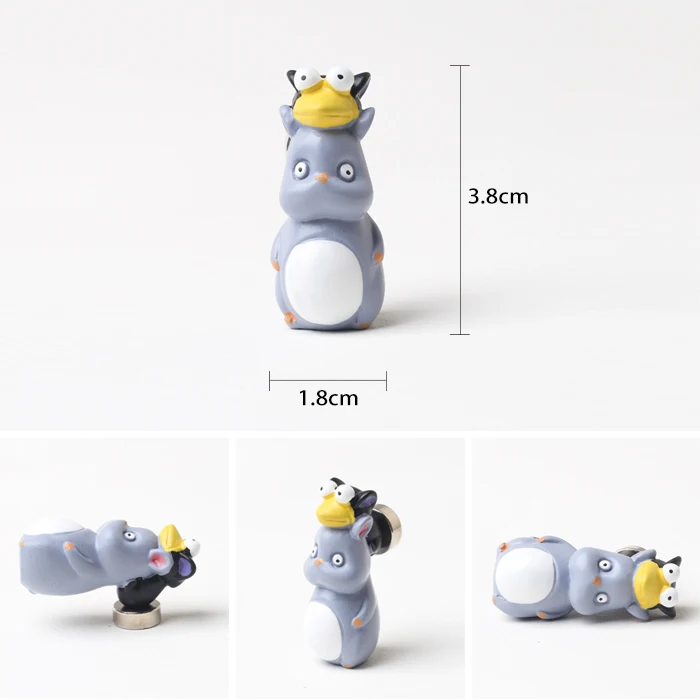 Miyazaki магнит на холодильник Chihiro Kaonashi Totoro 3D творческие магнитные наклейки домашний декор для кухни аксессуары мультфильмы - Цвет: 1