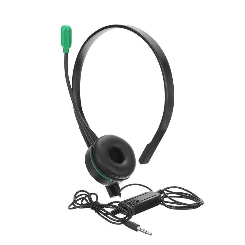 Черные наушники Mayitr односторонняя игровая гарнитура с микрофоном для XBOX ONE PlayStation