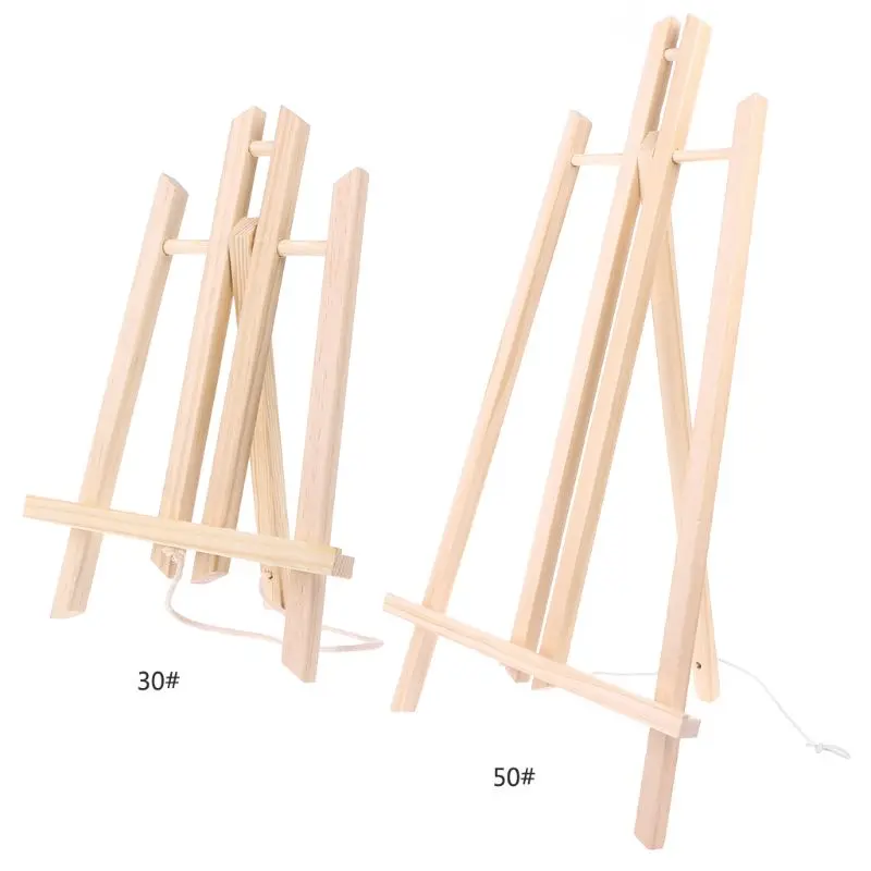 

Wood Easel Advertisement Exhibition Display Shelf Holder Studio Painting Stand