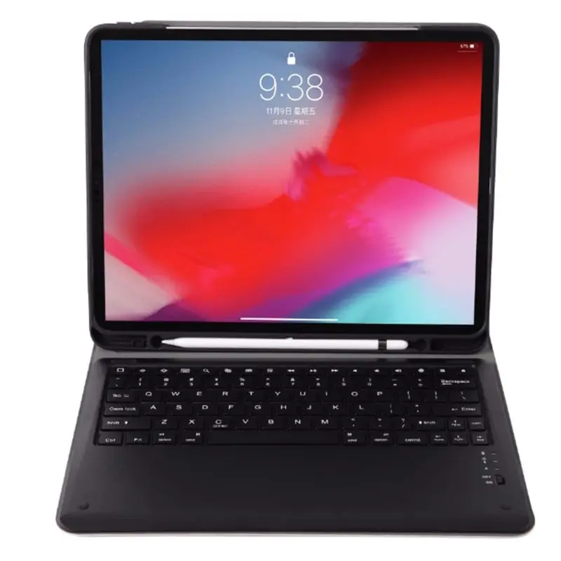 Для iPad Pro 12 9 &quot2020 чехол с клавиатурой карандаш держатель подсветкой для