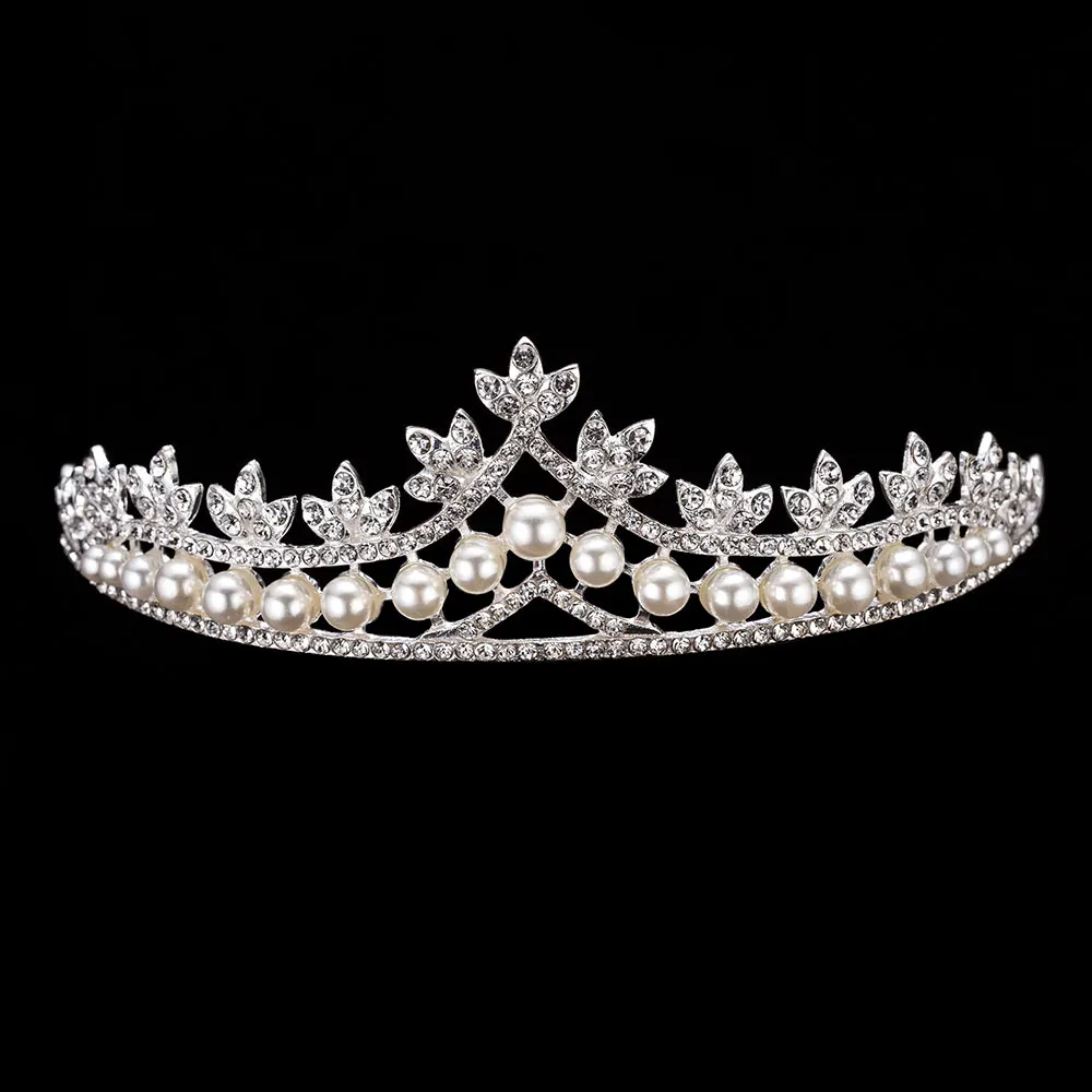 KMVEXO 3 шт. великолепные жемчужные свадебные комплекты ювелирных изделий для невесты женский костюм невесты Кристальные Тиары Корона ожерелье серьги наборы