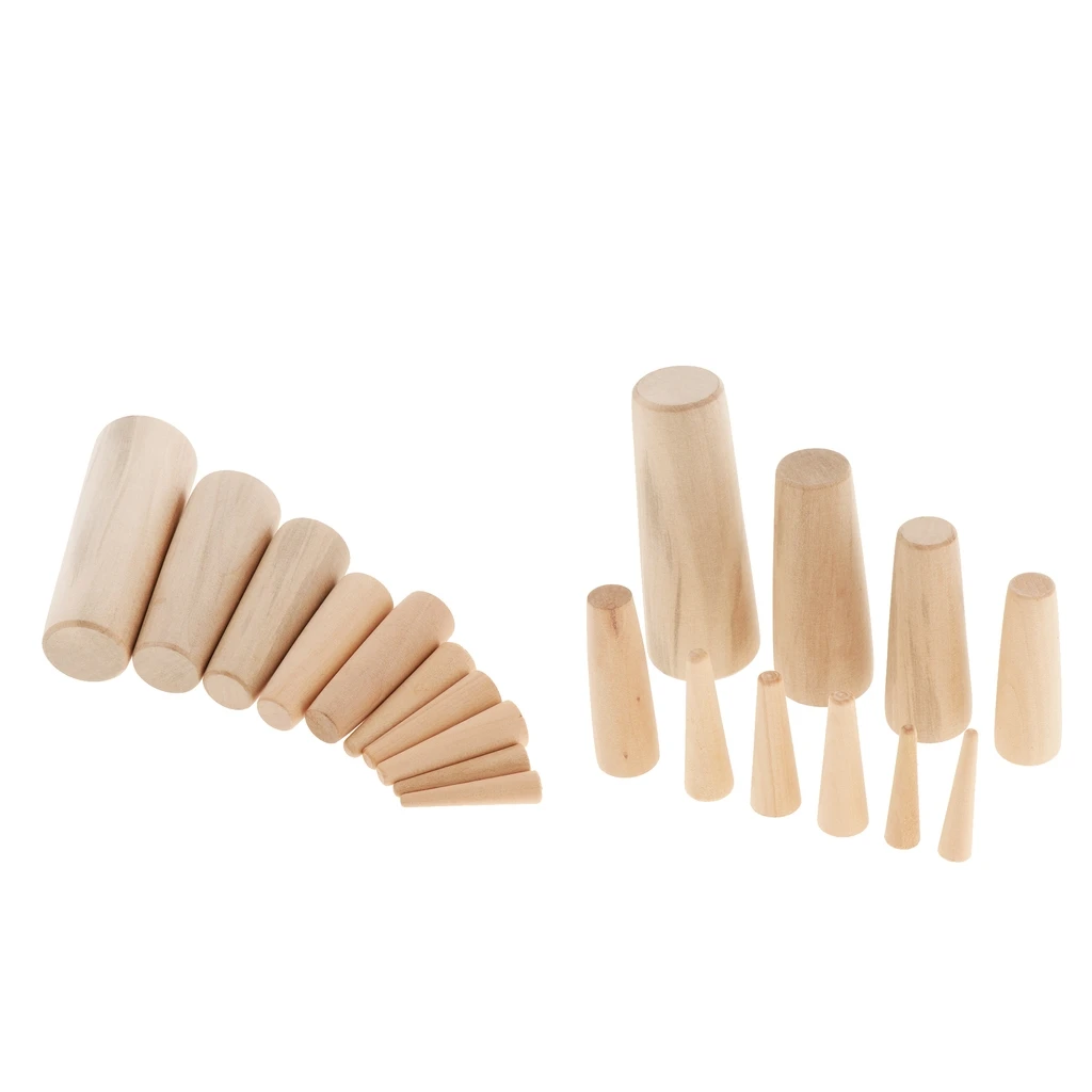 Set of 20 Assorted Soft Emergency Wood Waterproof Plugs for Boats Sailing