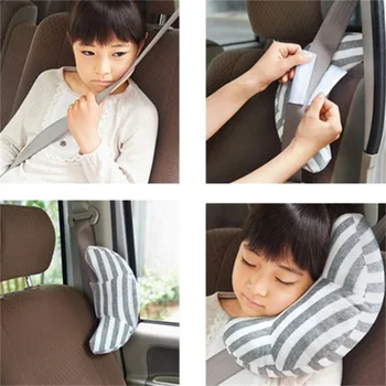 

Kids Sleep Pillow Removable Stroller Car Sleep Pillow Neck Headrest Seat Belt Shoulder Pads Head Support Seatbelt Cushion Pad