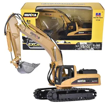 

1/50 High Simulation Excavator Toy Alloy Diecast Crawler Excavator Construction Vehicles Car Models Kids Toys For Children Gifts