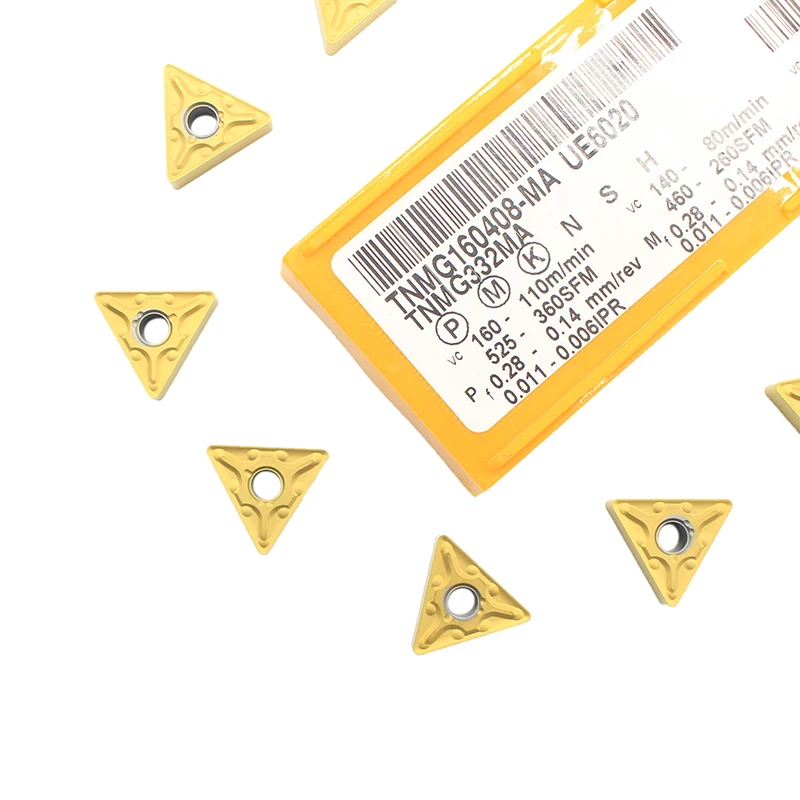 

TNMG160408 MA UE6020 CNC External Turning Tools Carbide insert TNMG160408 Lathe cutter Tool turning insert Machining steel