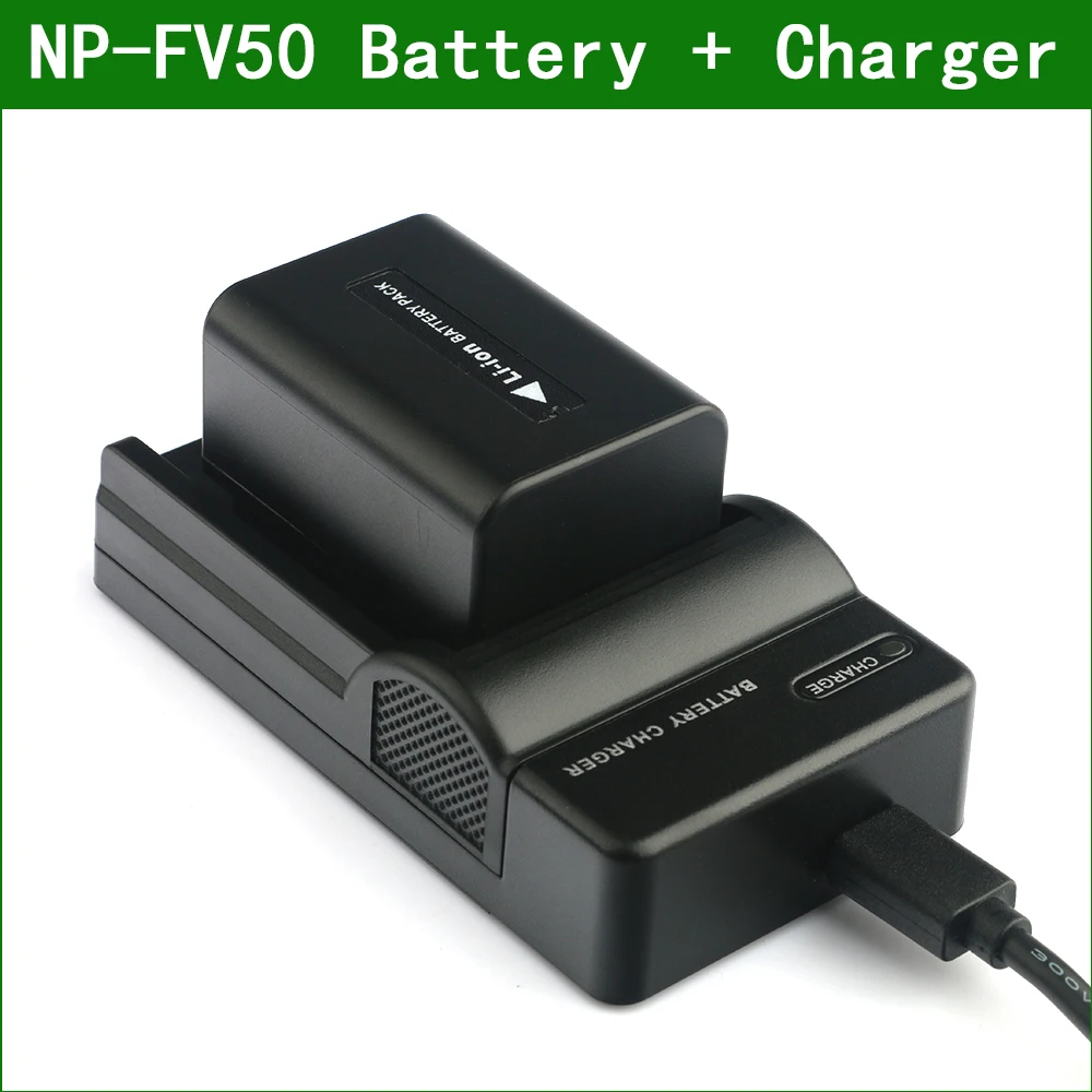 LANFULANG NP-FV50 NP FV50 NPFV50 цифровой Камера Батарея + Зарядное устройство для Sony DCR-SR15 DCR-SR21