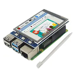 Для Raspberry Pi 4B 3B + 3B 2,8 дюймов резистивный сенсорный экран 320*240 lcd TFT SPI дисплей для всех версий Raspberry Pi с сенсорным пером