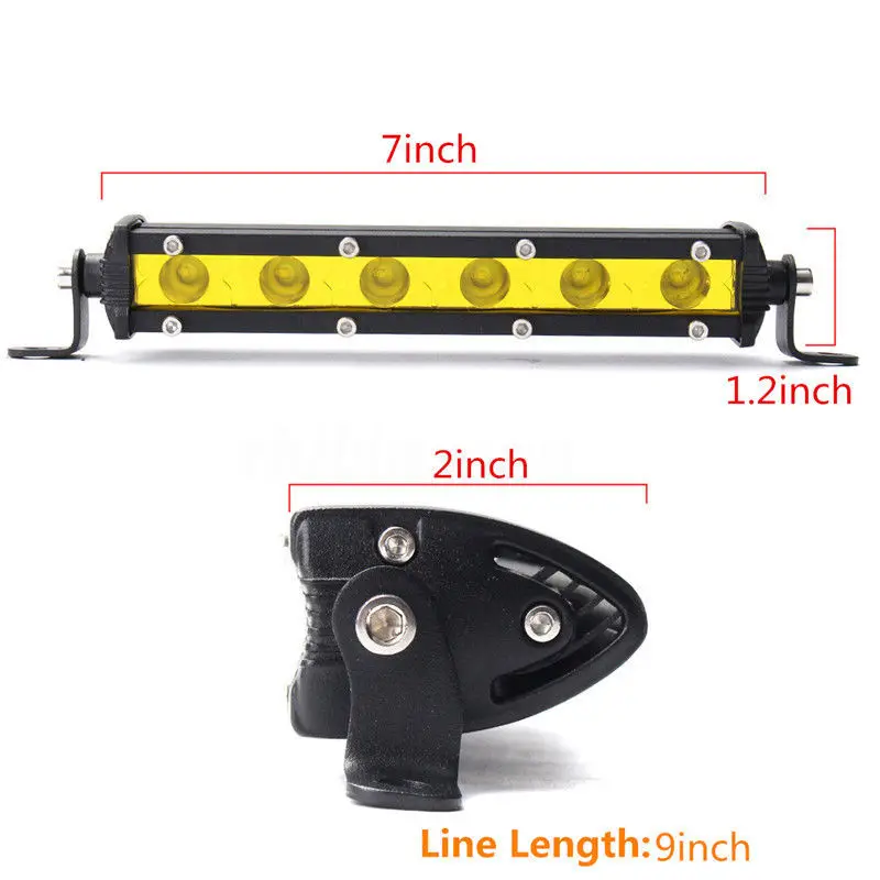 " DC12V 18 Вт 6LED рабочий Точечный светильник для внедорожника ATV лодки 4WD внедорожника