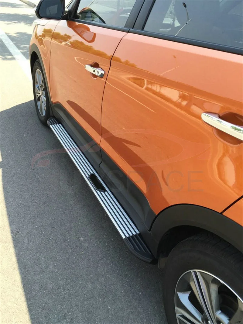 Беговые доски боковой шаг боковой бар подходит для hyundai Creta IX25 алюминиевый сплав