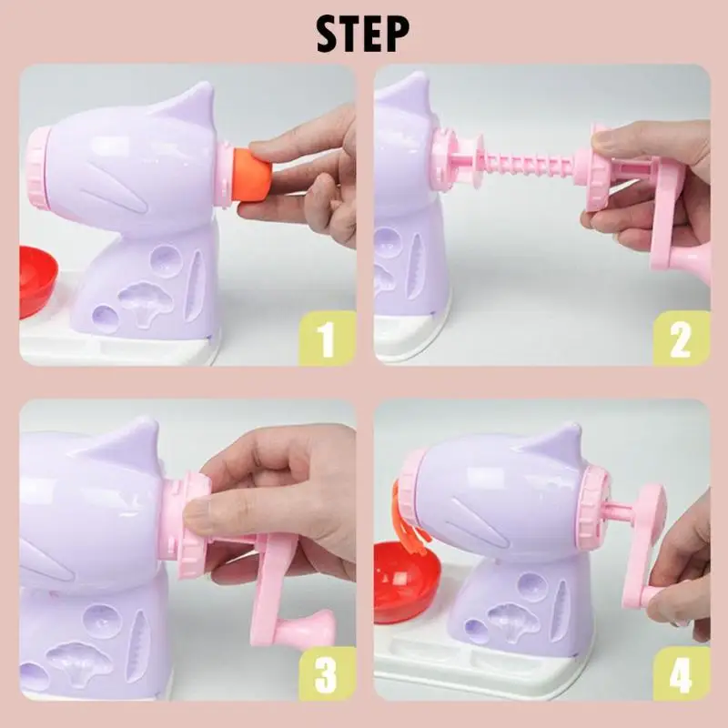 3D Дети DIY глиняная заготовка для пластилина игрушки и качественный модный Пластилин лапша производитель кухонные игрушки случайного цвета