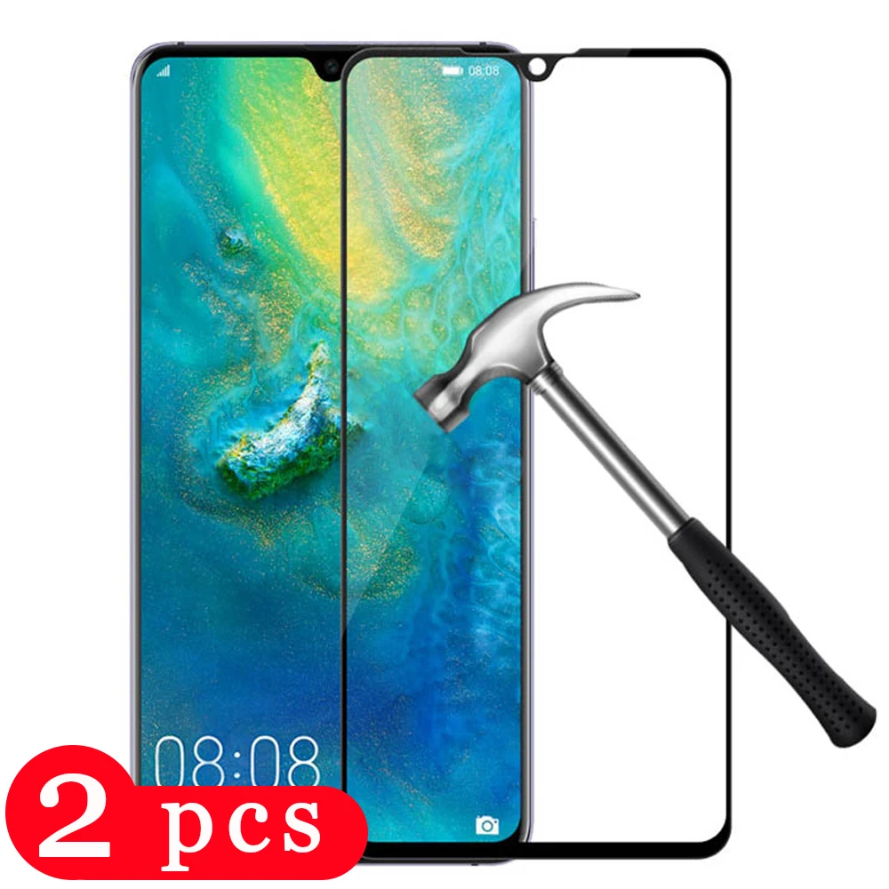 2 шт. полное покрытие для huawei mate 20 pro lite 20x Закаленное стекло Защитная пленка экрана