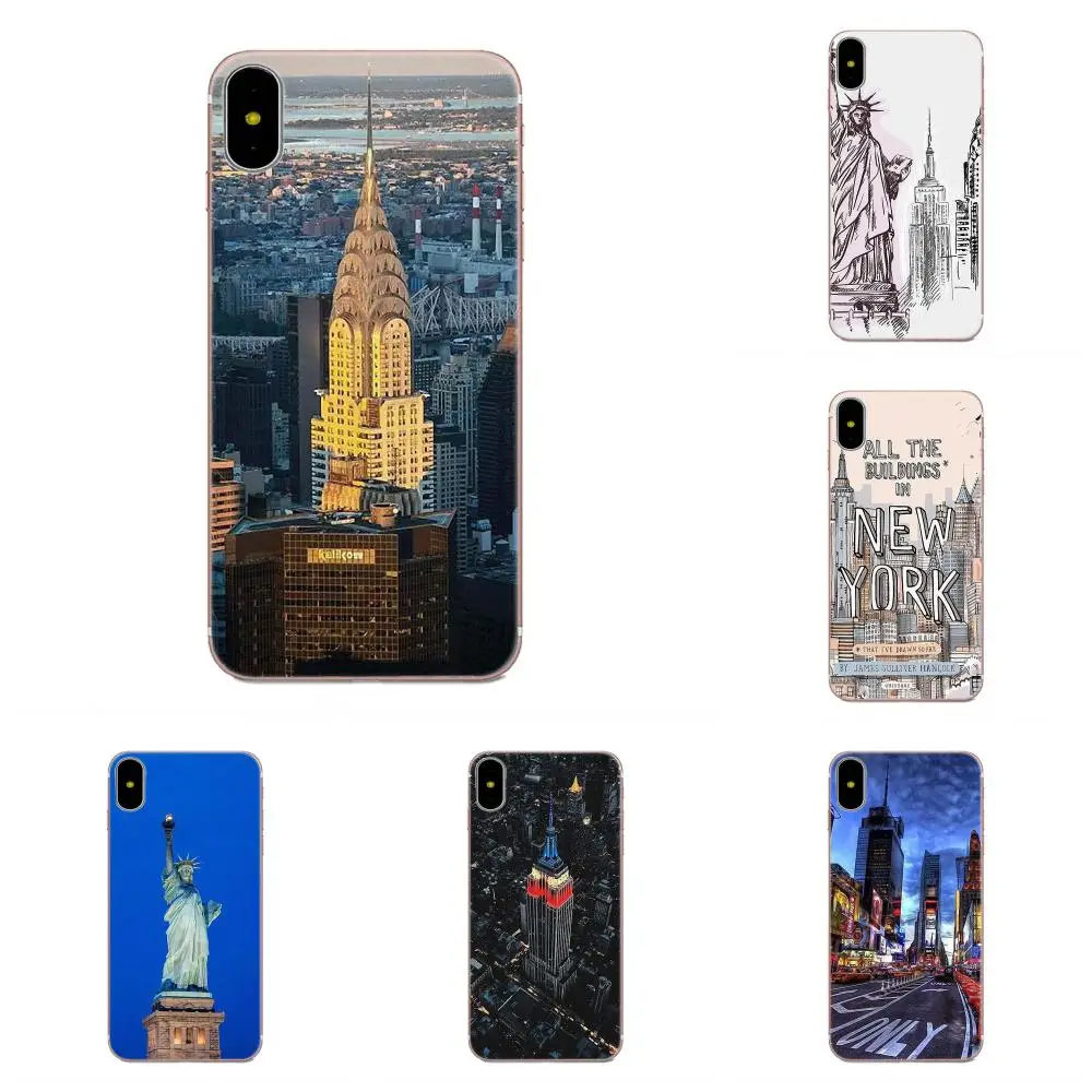 Soft Silicone TPU Transparent Coque Case For Apple iPhone 11 Pro X XS Max XR 4 4S 5 5C 5S SE SE2 6 6S 7 8 Plus New York Fashion | Мобильные
