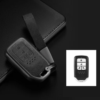 

TPU+Leather Car Keyless Smart Key Case Cover For Honda STEPWGN Odyssey Freed Elysion MPV Civic Accord Pilot CRV 2015-2018