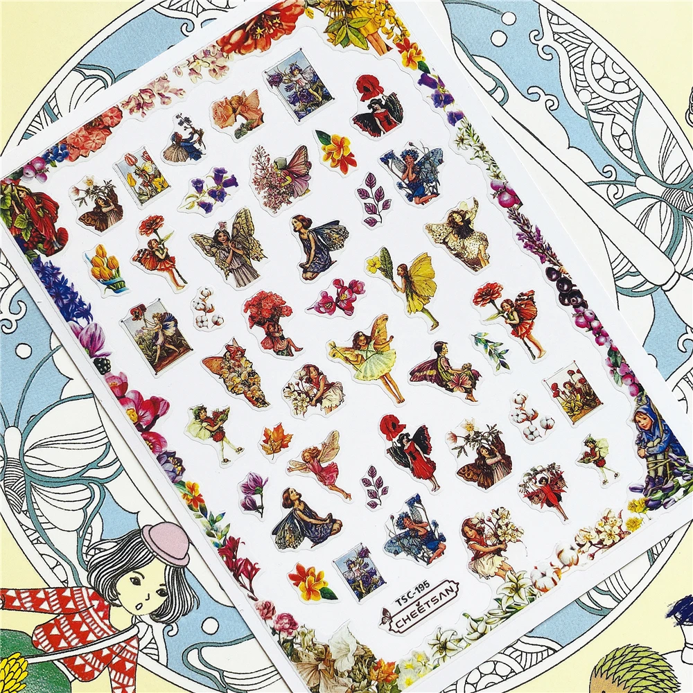 

TSC-194 TSC-195 Bow butterfly 3D Back glue Nail Art Stickers Decals Sliders Nail ornament decoration