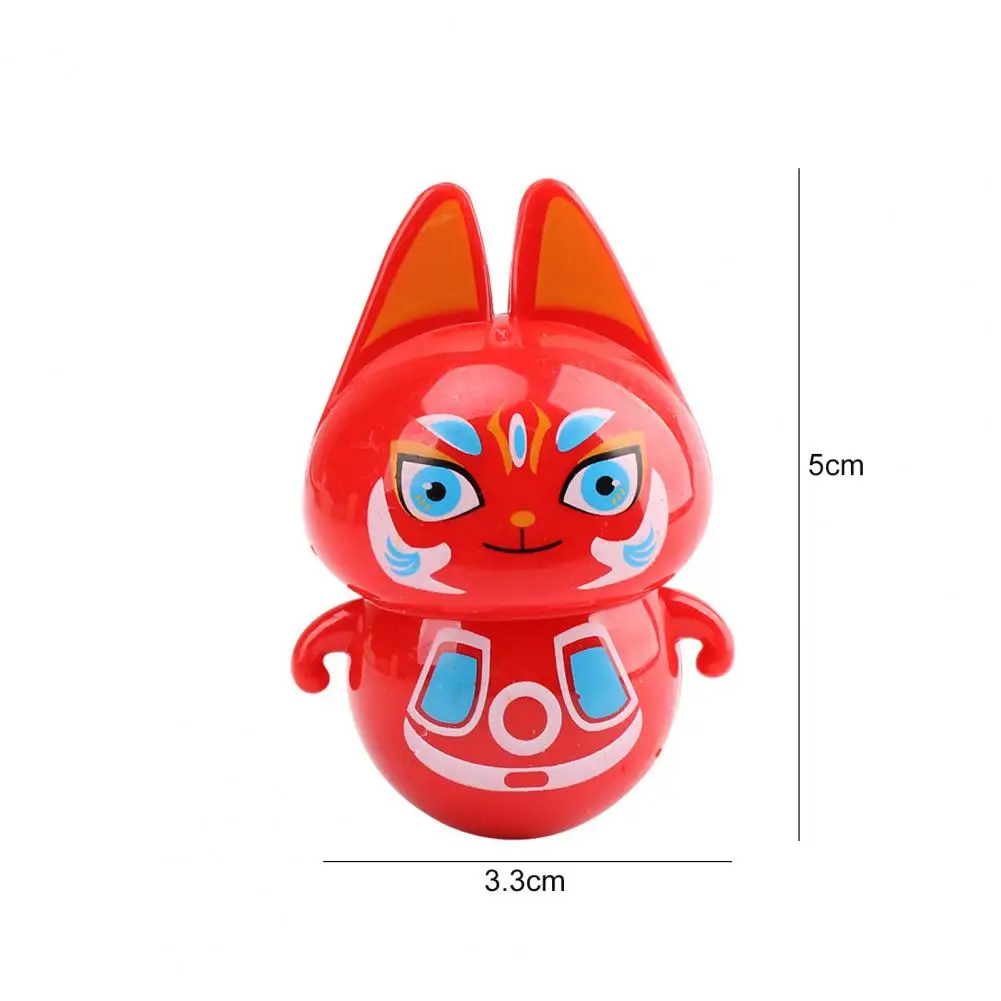 5Pcs Baby Mini Tumbler Toy Cartoon Design Educational Colorful Kids Fox  Tumbler Toy for Children Gift