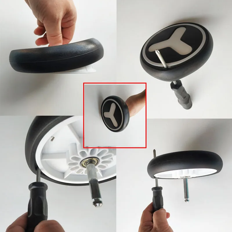 YOYA PLUS Baby cart wheels Cover tyre Original stroller accessories Front and back wheels Suitable for Yoya plus 2/3，etc