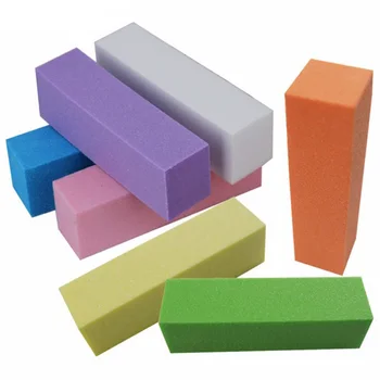 

Colorful Grinding Nail Sponge Sanding Block Nail Polish DIY Nail Art Tool Durable Undamaged Nails Unisex New Nail file 8 Colors