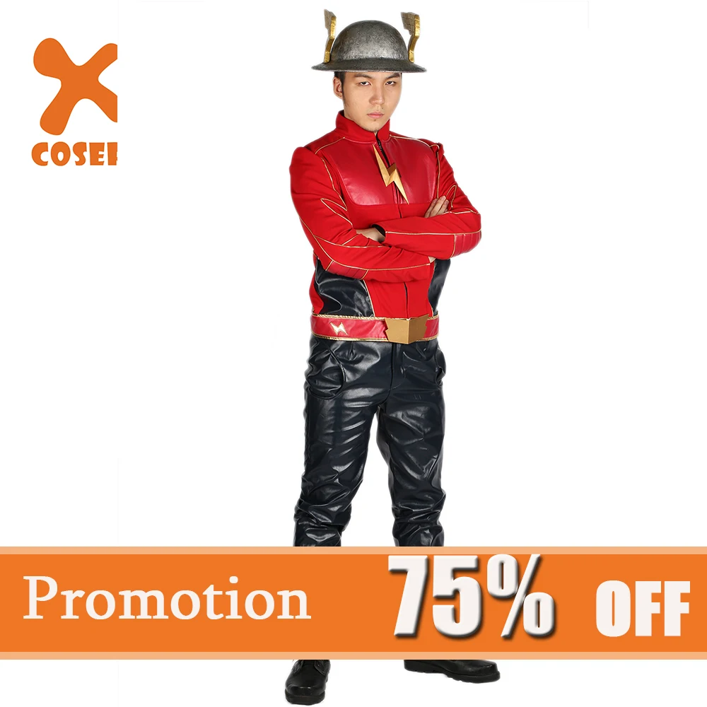 

Xcoser Clearance The Flash Season 2 Jay Garrick Costume for Cosplay and Halloween Gift for Fans High Quality