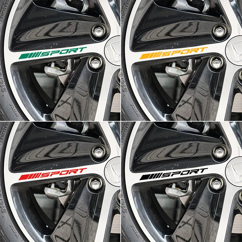 4 шт. автомобильные диски наклейки на колеса ночное видение светоотражающие