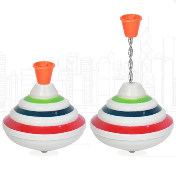 

Creative Push Down Spinning Tops Toy With LED Music Peg-Tops Hand Spinning Gyro Toy Gift for Kids Gift Boy Classic Electric Toys