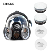 Прочная противогаз, респиратор, двойной фильтр, маска для лица, для покраски, распыления, двойная коробка, Пылезащитная маска от пыли
