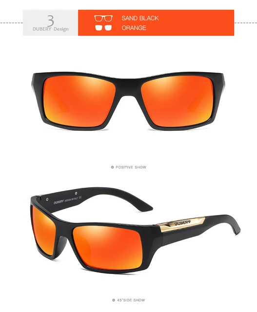DUBERY Sports Polarized Sunglasses Men Women Lightweight Driving Glasses UV400 E - Foto 7
