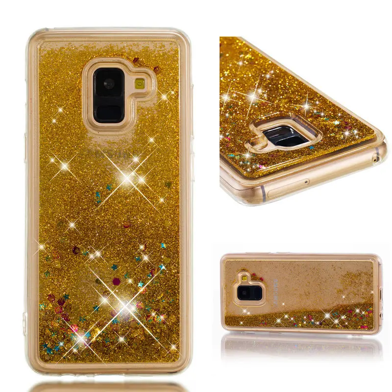 

Silicone Case For Samsung Galaxy A8 2018 Glitter Soft Phone Cover For Samsung Galaxy A 8 2018 A8Plus 2018 Luxury Shockproof Case