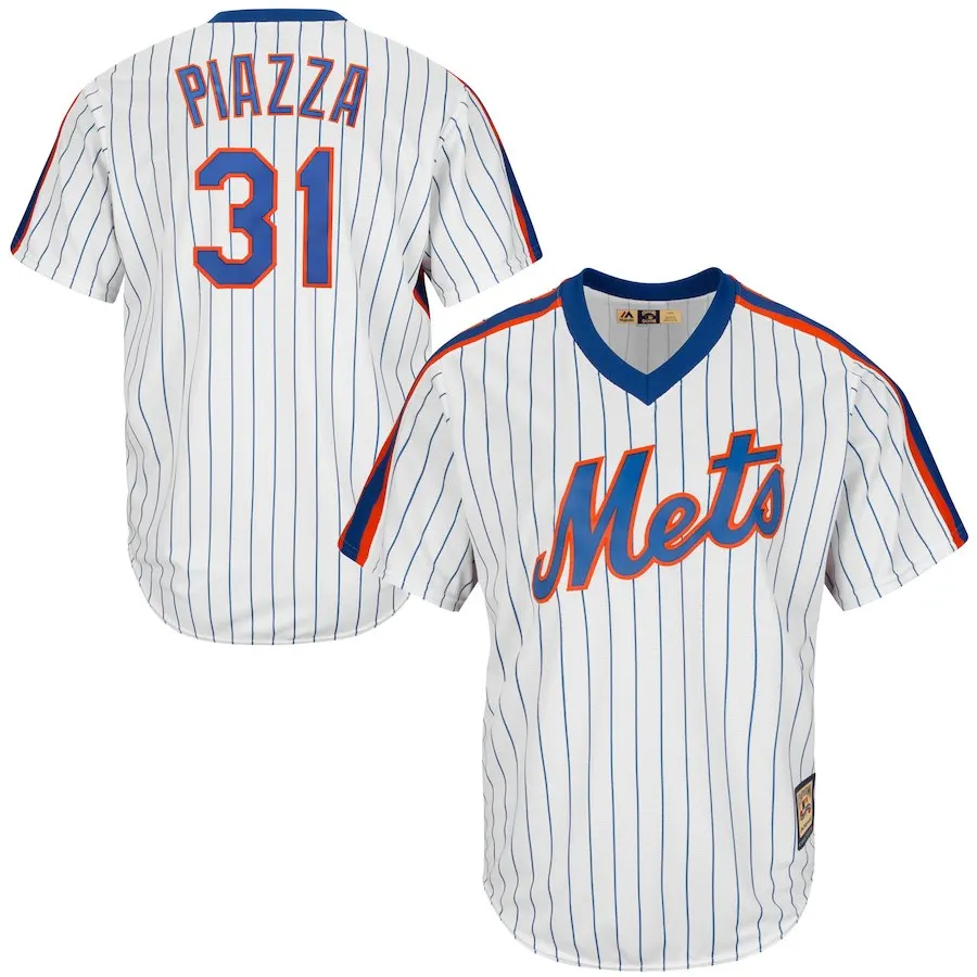 Бежевый Мужчины Нью-Йорк майка Piazza Jacob deGrom Noah Syndergaard Давид Райт Джерси - Цвет: Бежевый
