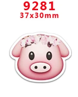 30 шт мультяшный персонаж плоское украшение из смолы PR 4918 - Цвет: 9281