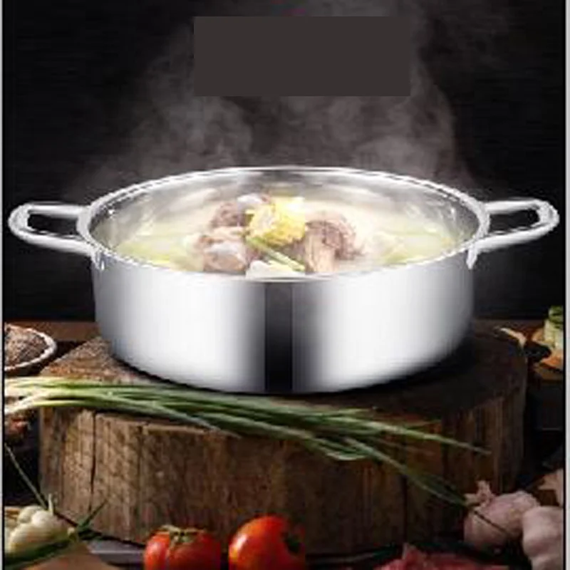 304 нержавеющая сталь Горячая кастрюля для индукционной плиты газовая плита