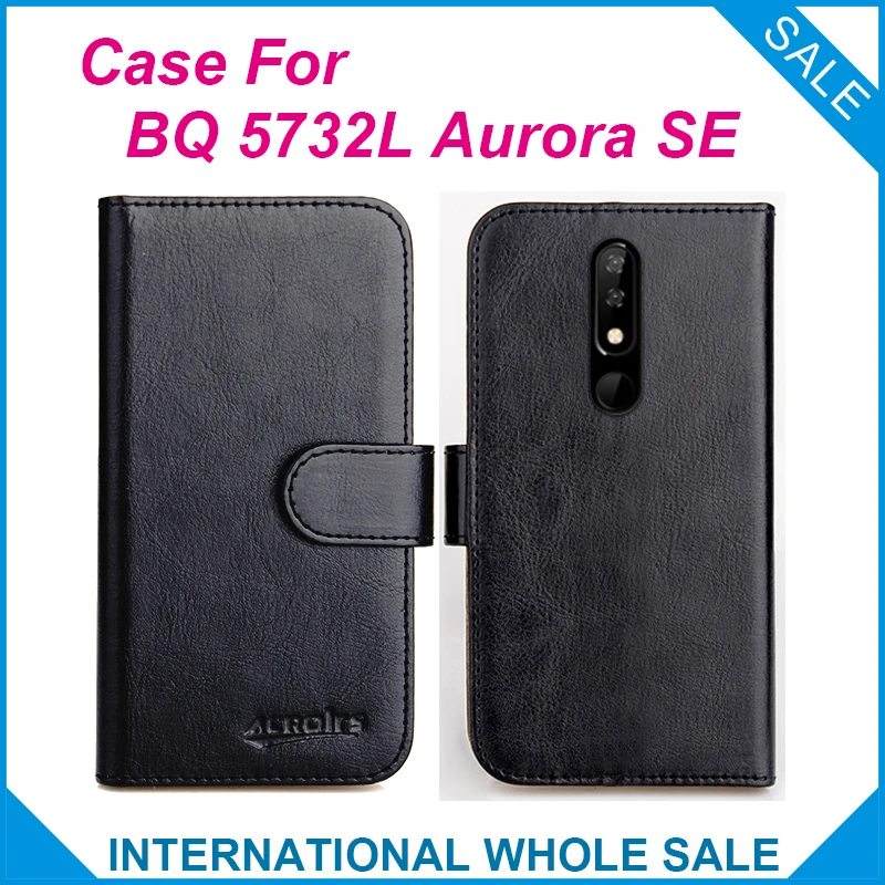 Чехол-книжка для BQ 5732L Aurora SE 6 цветов кожаный чехол-бумажник с откидной крышкой