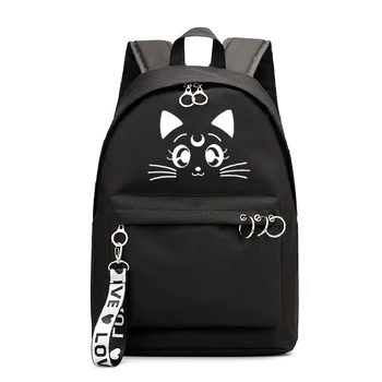 

Cartoon Prints Sailor Moon Harajuku Daily Shoulders Backpack For Women Teenager Girls Lovely Bookbag Casual Laptop Schoolbag
