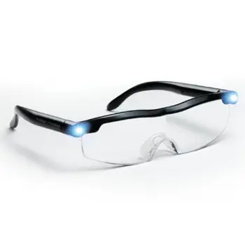 

Mighty sight LED light glasses presbyopia magnifier LED luminous night vision Magnifying Eyewear Glasses 160% Magnification