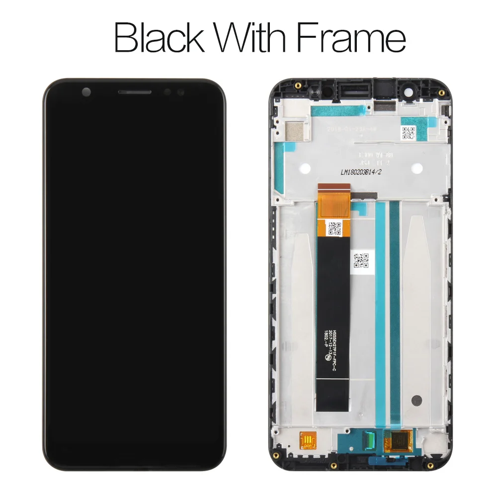 Black with Frame 5," для Asus Zenfone Max M1 ZB555KL X00PD ЖК-дисплей с сенсорным экраном дигитайзер с рамкой для ASUS ZB555KL ЖК-дисплей - Цвет: Black with Frame