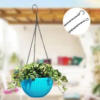 

24cm/88cm Iron Hanging Chains with Hook for Garden Hanger Bird Feeder Garden Hanging Basket Flower Pot Lantern Hanger