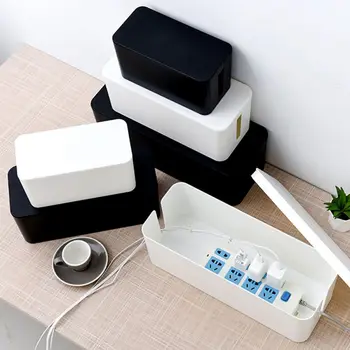 

Plastic Wire Storage Box Design Convenient Removable Cover Cable Tidy Box Power Switch Easy to Heat Emission Junction Box